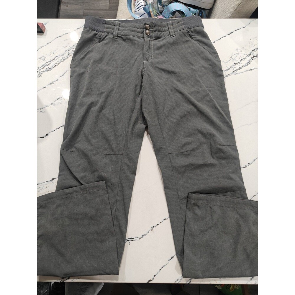 Kuhl Strattus Pants Womens 8 Reg Gray Ripstop Straight Leg Lightweight Hike 6234